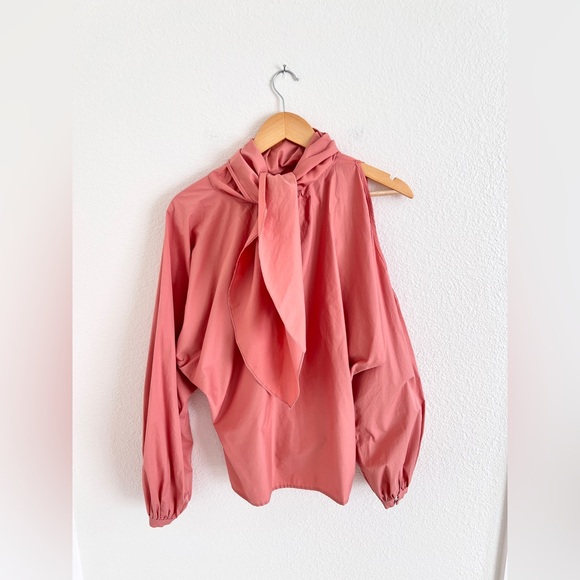 JOHANNA ORTIZ peach puff sleeve courtney love top / size 8 - Picture 6 of 7